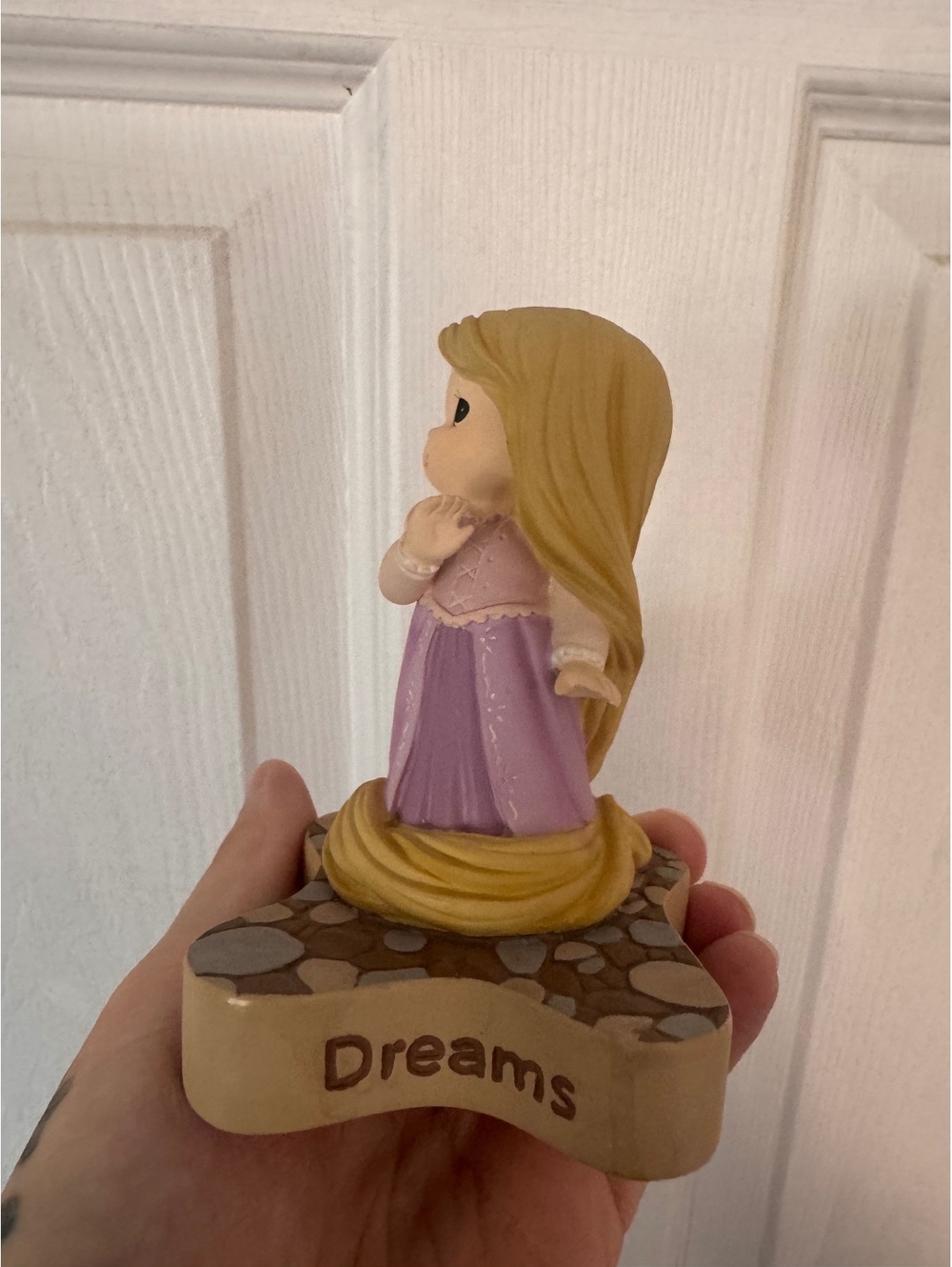 Rapunzel Figurine with 'Dreams Really Do Come True' Base